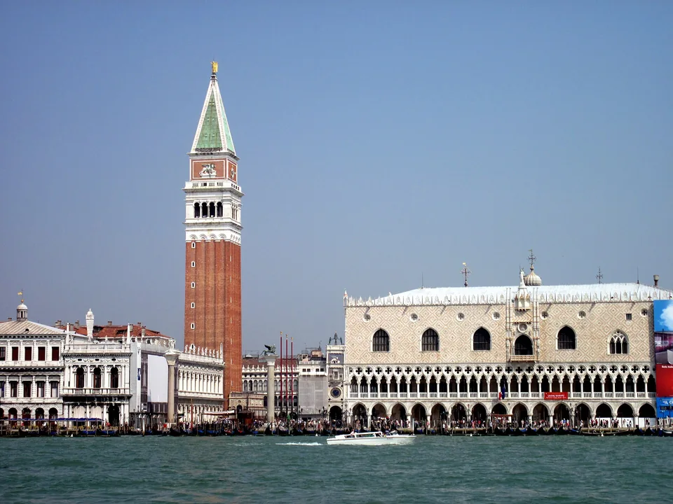 Doge’s Palace and waterfront, Venice, Italy