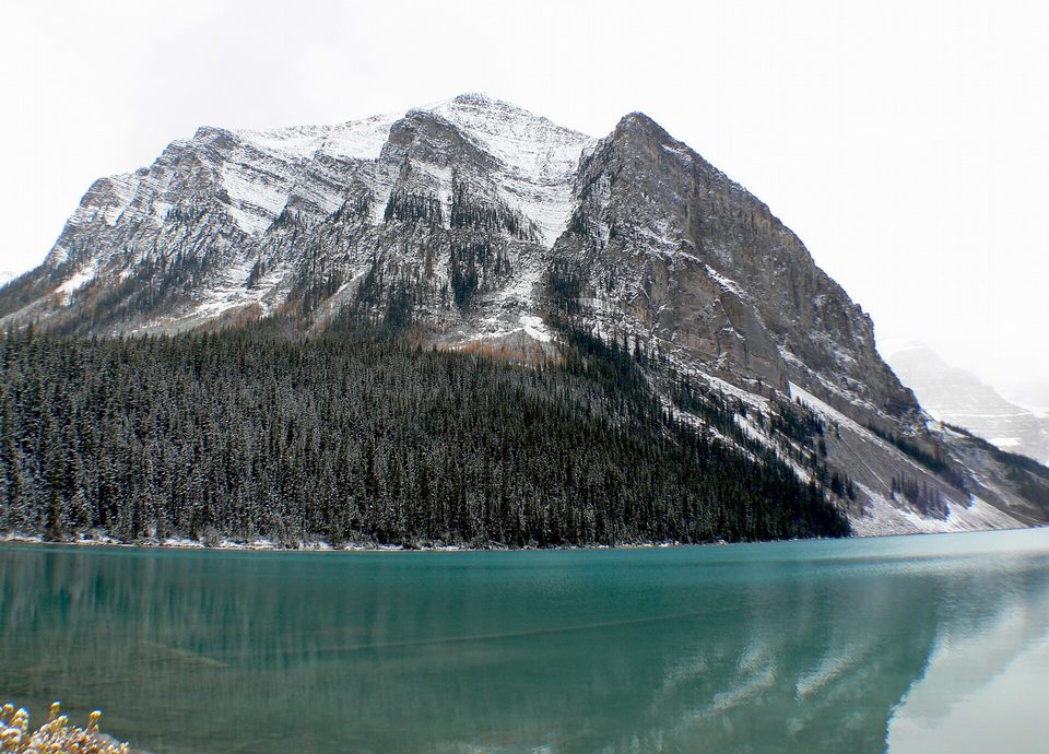 Mountain and turquoise water at Lake Louise, Canada